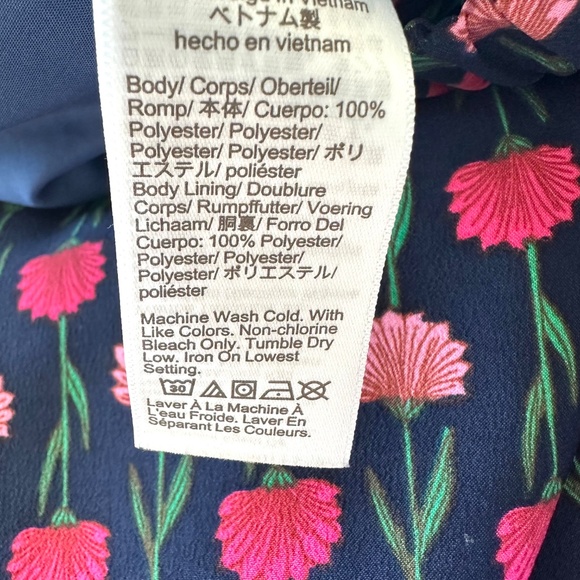 Jcrew Floral Elastic Waist Skirt with Side Pockets - Petite XS - Picture 10 of 10